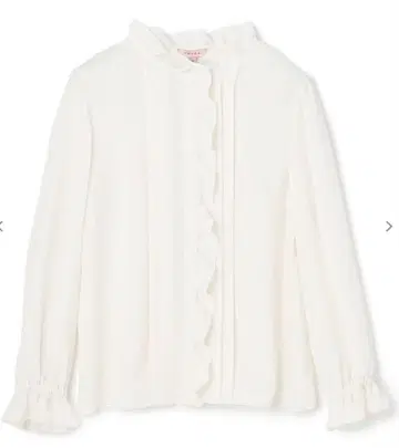 PROMISE FRILL 블라우스 화이트