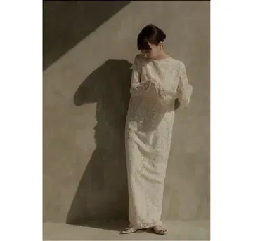 [ 새상품급 ] louren geometric lace dress