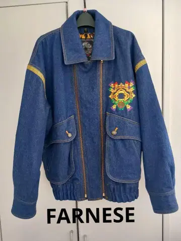 FARNESE 자수 데님 자켓