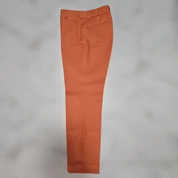PLST 오렌지 슬랙스 폴리에스테르 혼방