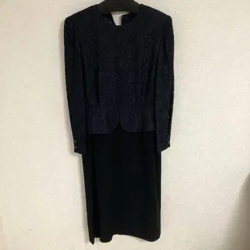 블랙 레이스 원피스 수트