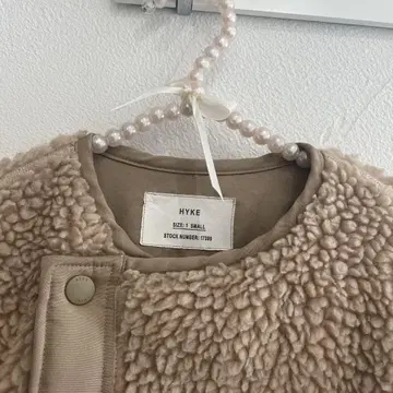 HYKE 베이지 보아 자켓 S