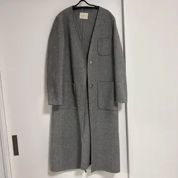 eversince 그레이 롱 코트