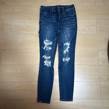 AMERICAN EAGLE 스키니 데님 데미지 가공
