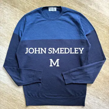 [컨디션 최상] JOHNSMEDLEY 하이 게이지 니트 M 크루넥