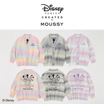 MOUSSY 디즈니 니트 가디건