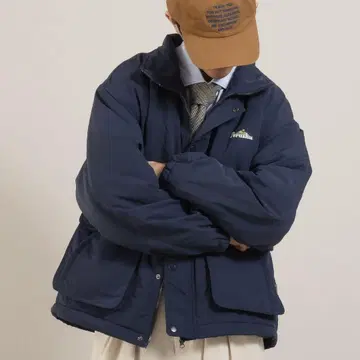 Perushu 스탠드넥 아웃도어 블루종