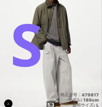 2025AW UNIQLO JWA 코듀로이 워크 팬츠 그레이 S 사이즈