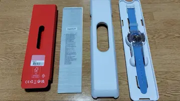 스와치 CLEARLYBLUE STRIPED NewGent SUOK156