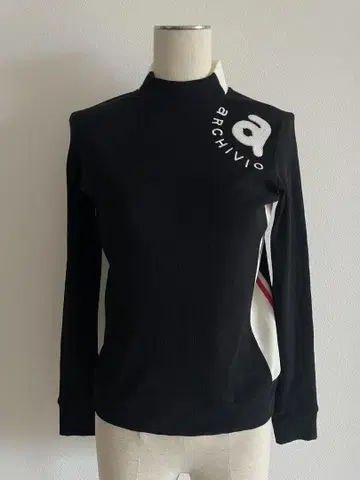 ARCHIVIO 하이넥 스웨터 블랙
