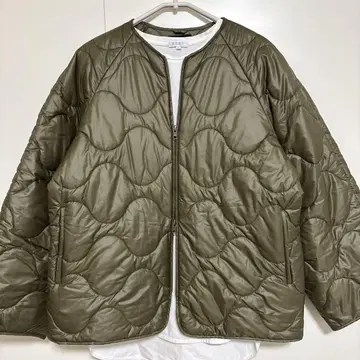 N.O.R.C 퀼팅 자켓 올리브