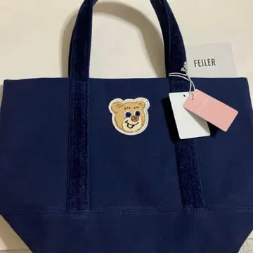 페일러 테디 토트백 네이비 미사용 새상품 택 포함