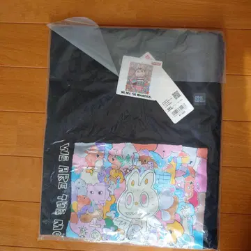 UNIQLO WE ARE THE MONSTERS 블랙 T셔츠 3XL