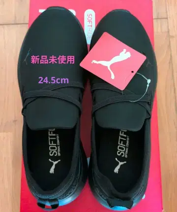 택 포함 새상품 Puma SoftFoam 블랙 스니커즈
