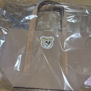 택 포함 미사용 새상품 페이 올드 테디 와펜 토트백