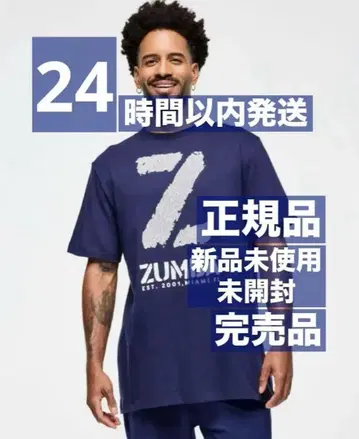 정품 미사용 새상품 미개봉 ZUMBA 티셔츠 네이비 완판템