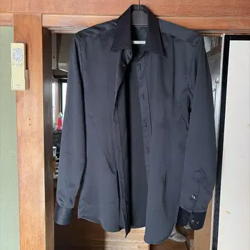 GILMAC 블랙 긴팔 와이셔츠 L