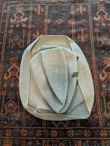 마츄아하 mature ha 박스햇 리본/카키