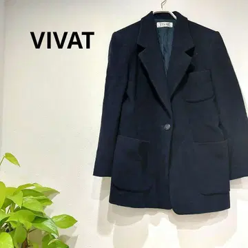 VIVAT 숏코트 테일러드 자켓 M 네이비 심플