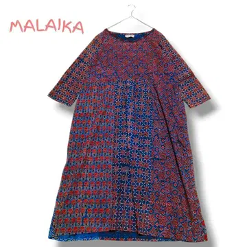 MALAIKA 동양인 다색 꽃무늬 원피스 마라이카 인도 플라워 프린트