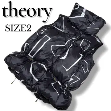 사이즈 2 theory okema 그래픽 볼륨 옷깃 다운 베스트