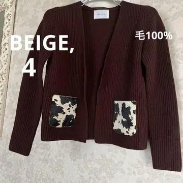 새상품급 베이지 BEIGE, 모 100% 가디건