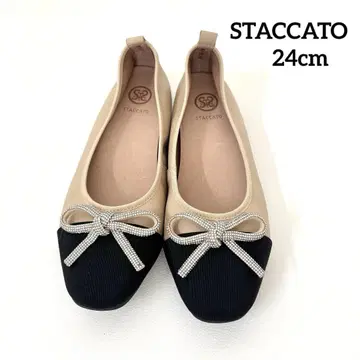 STACCATO 엘리제 발레 슈즈 24.0cm 베이지