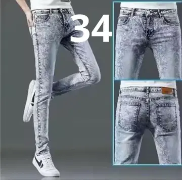 34인치(86cm) 남성용 데님 청바지