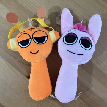 [ 미사용 새상품 ] 스플랜키 봉제 인형 2개 세트 묶음 판매
