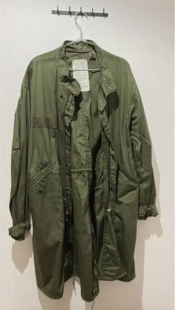 M65 올리브색 나일론 모즈 코트