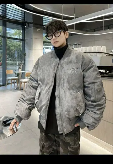 그레이 MA-1 플라이트 자켓