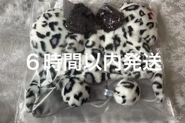 디즈니 미니 팬캡 레오파드 무늬 화이트 택 포함 미사용 새상품