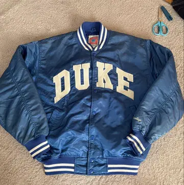 듀크 대학 Blue Devil 나일론 바시티 자켓 선페이드