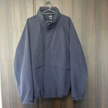 [ UNIQLO ] 네이비 나일론 자켓 프론트 지퍼