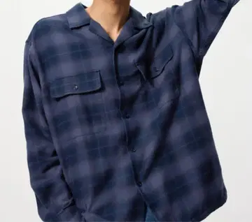 JW ANDERSON 브러쉬드 코튼 오버사이즈 셔츠 블루 L