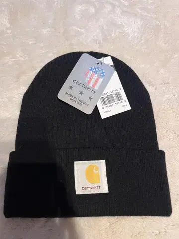 carhartt 블랙 니트 모자