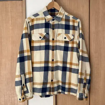 patagonia 오가닉 코튼 체크 무늬 플란넬 셔츠 S 사이즈