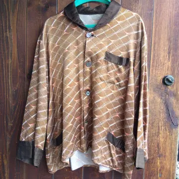 unknown 빈티지 올 패턴 긴팔 셔츠 셔츠 자켓 50s60s?