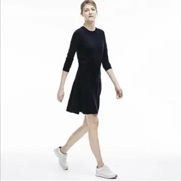 LACOSTE 니트 원피스 네이비 사이즈 36