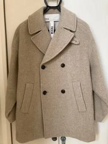 TICCA 베이지 울 피 코트