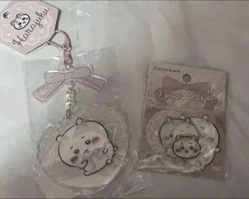 치이카와 GO!HARAJUKU 아크릴 키링 3개 세트 스티커