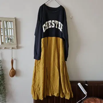 CHESSTER 로고 트레이닝복 [ 하나뿐인 ] 리메이크 원피스 롱티