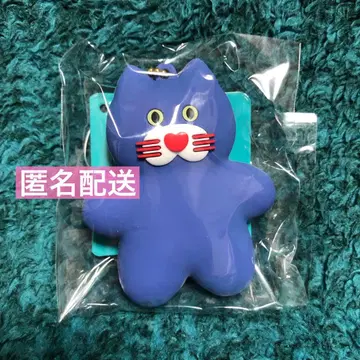 [ 미사용 ] mojojojo 러버 마스코트 키링 Nicky 고양이