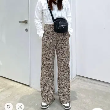 [ 정가 8800엔 ] X-girl 레오파드 무늬 팬츠