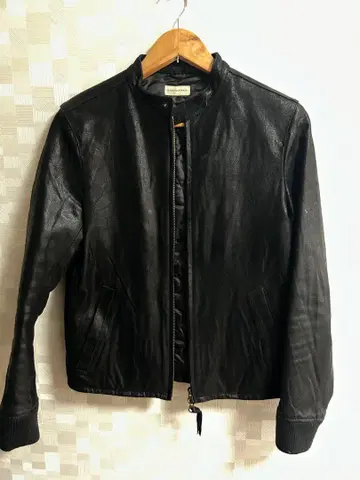 NANO UNIVERSE 블랙 가죽 자켓