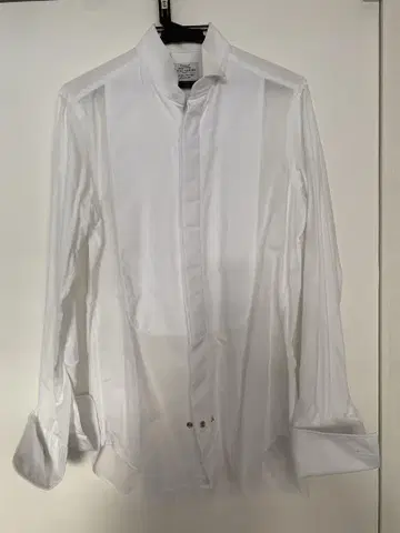 UNITED ARROWS 화이트 포멀 윙카라 셔츠 넥 38