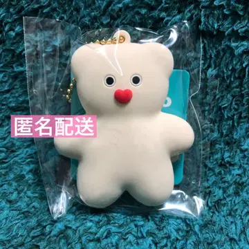 [ 미사용 ] mojojojo 러버 마스코트 키링 곰