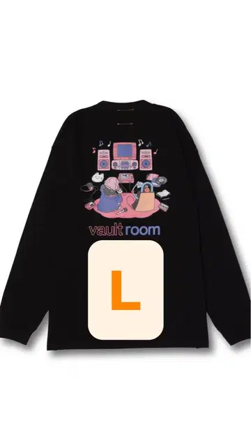 vaultroom nqrse L/S TEE BLACK 롱 슬리브 L