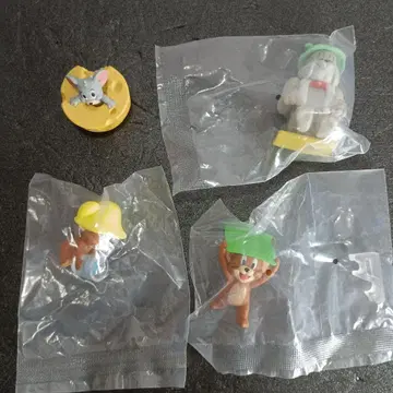 톰과 제리 사우나 캡슐 토이 전 4개 세트