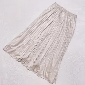 애니시스 롱 플리츠 스커트 드레이프감 새틴풍 오피스 캐주얼 2